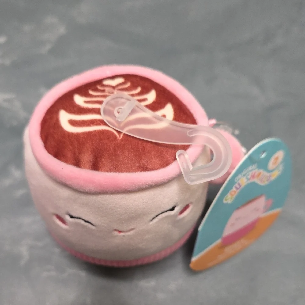 Squishmallows Pink and Tan Mug Plush